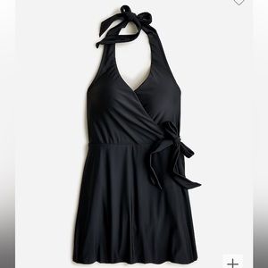 NWT JCREW Halter wrap swim dress